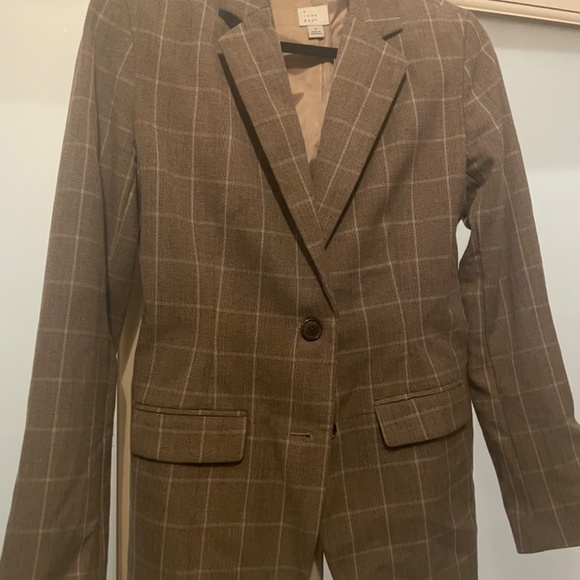 A New Day Windowpane Blazer - Picture 2 of 4